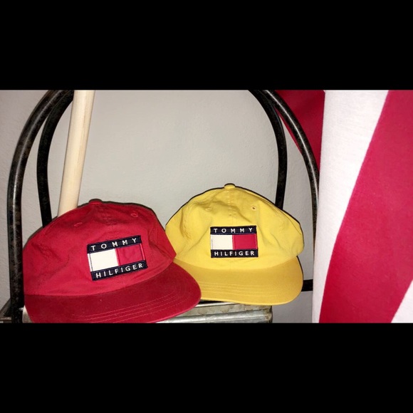 SOLD! Tommy Hilfiger mcmlxxxv 90s Vintage Hats - Picture 1 of 8